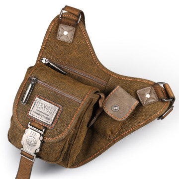 Ruil Retro Canvas Shoulder Bag Waist Thigh Drop Leg Bags Men Leisure Pockets Travel Vintage Package Riding Messenger Bag