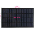 High quality 18V 2.5W Polycrystalline Stored Energy Power Solar Panel Module System Solar Cells Charger 19.4x12x0.3cm
