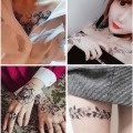 17pcs/set Arm Chest Big Pattern Temporary Tattoo Sticker