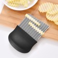 Wavy French Fries Cutter Stainless Steel Potato Chopper Carrot Slicer Vegetable Cutter Home Knife Gadget Kitchen Accessories