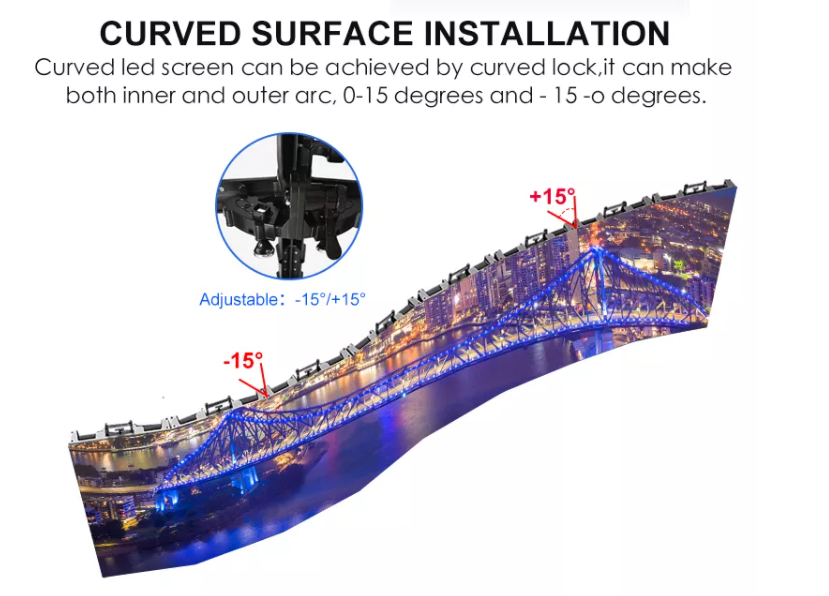 curved led display