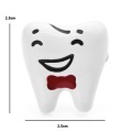 Wuli&baby Red Blue Smiling Tooth Brooches Women Enamel Healthy Teeth Dentist Casual Party Brooch Pins Gifts