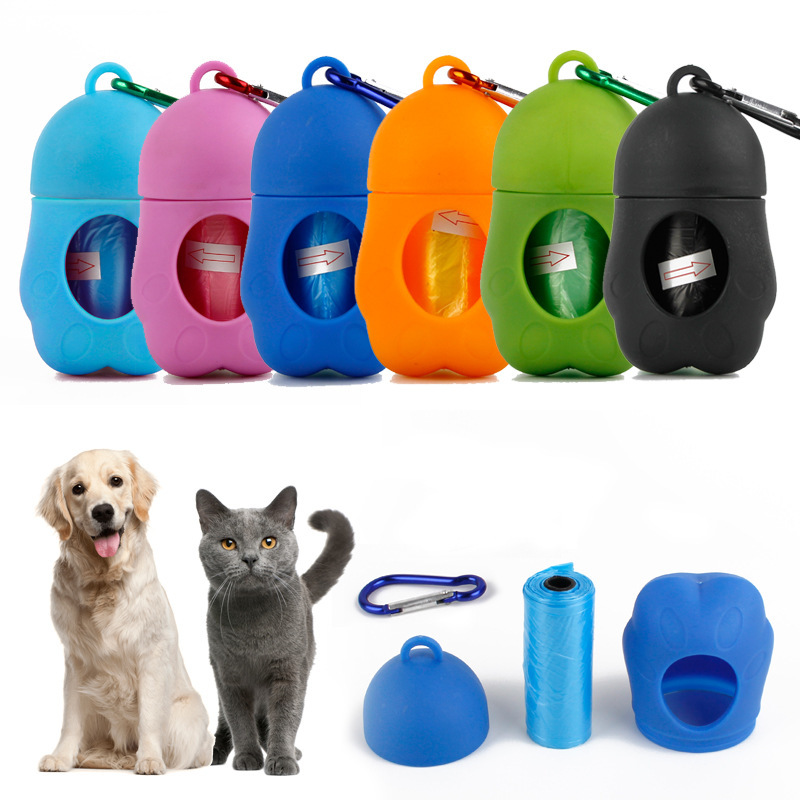 1pcs Penguin Shape Dog Garbage Box Portable Pet Garbage Bag Dispenser Waste Bags Set Pets Accessories For Animals Products