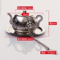 Chinese tea filter tea infuser stainless steel ceremony Teaware mini tea ball With lid and chain Tea Strainers & Tea Infusers