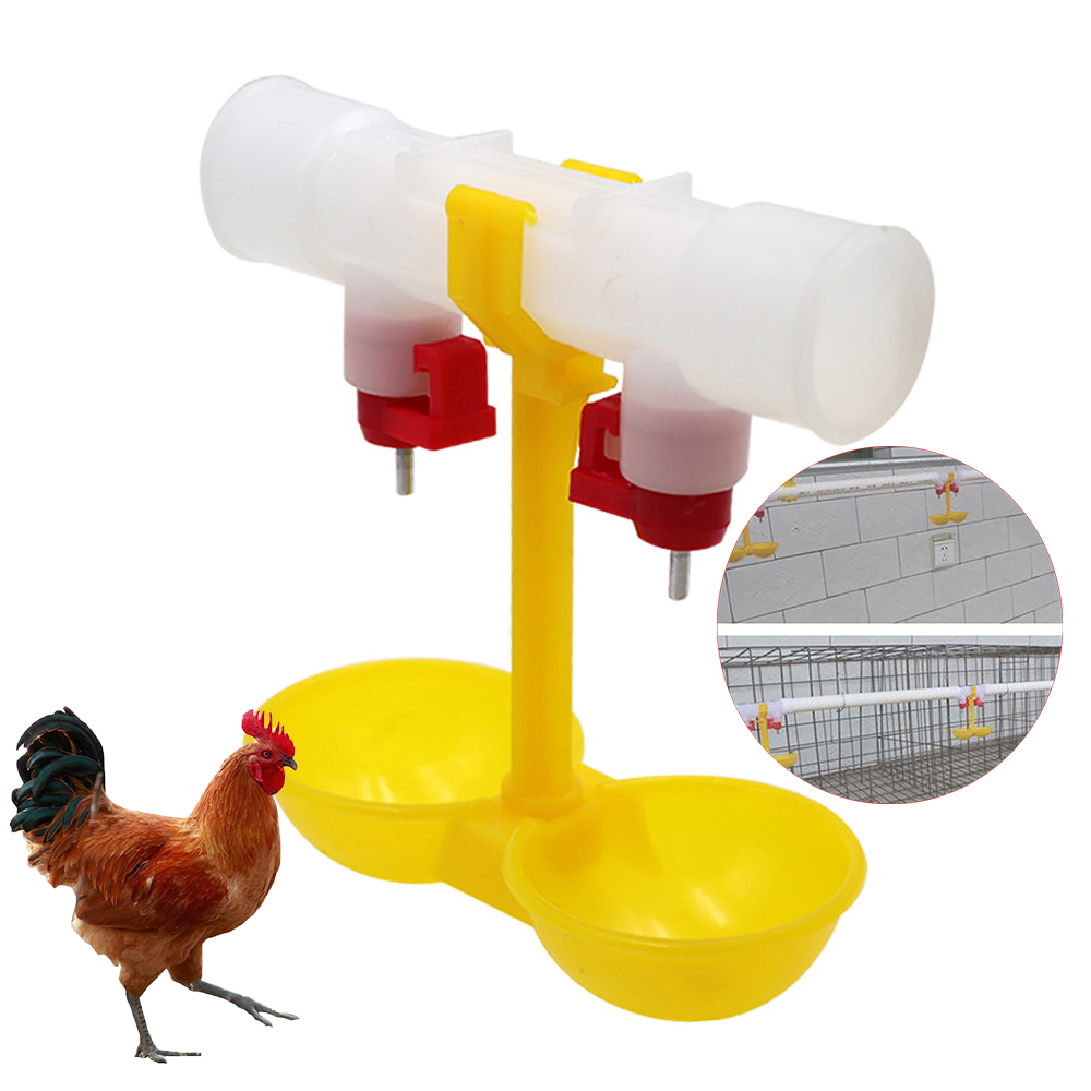 4pcs poultry nipple drinker plastic automatic drinking system cage layer broiler brooder cages drinkers waterer farm equipment