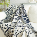 Bohemian Geometric Knitted Blanket Knit Sofa Couch Towel Cover Weight Blankets Carpet Bed/Travel Sofa Throw Blanket Home Textile