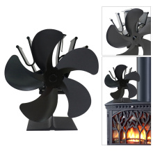 Stove Fan 5 Blades 55-75° C Start Silent Operation Heat Powered Stove Fan Eco Fan for Wood Stove/Fireplace/Gas/Pellets/Wood/Logs