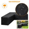 Waterproof Corner Sofa L Shape Cover Rattan Patio Garden Furniture Protective Cover All-Purpose Outdoor Dust Covers 4 SIZES
