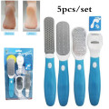 16pcs/10pcs/8pcs/5pcs Stainless Steel Foot File Scraper Heel Hard Skin Remover Multifunctional Pedicure Feet Care Tools