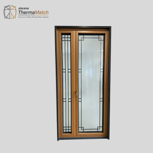 Aluminum-Wood Energy-Saving Outward Opening Door
