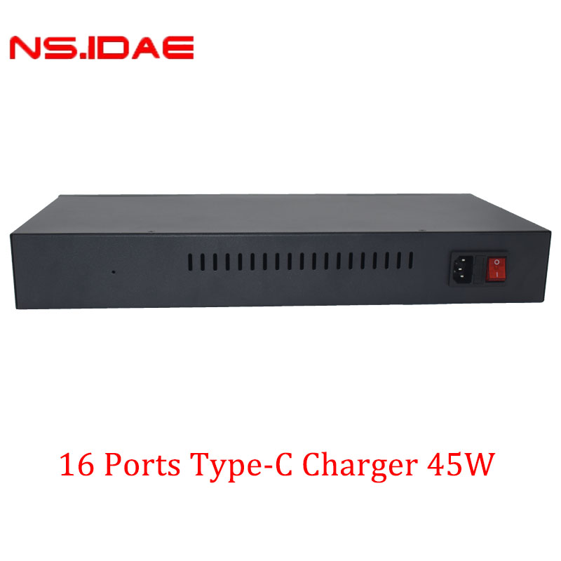 16 port charger 45W output per port Reverse side