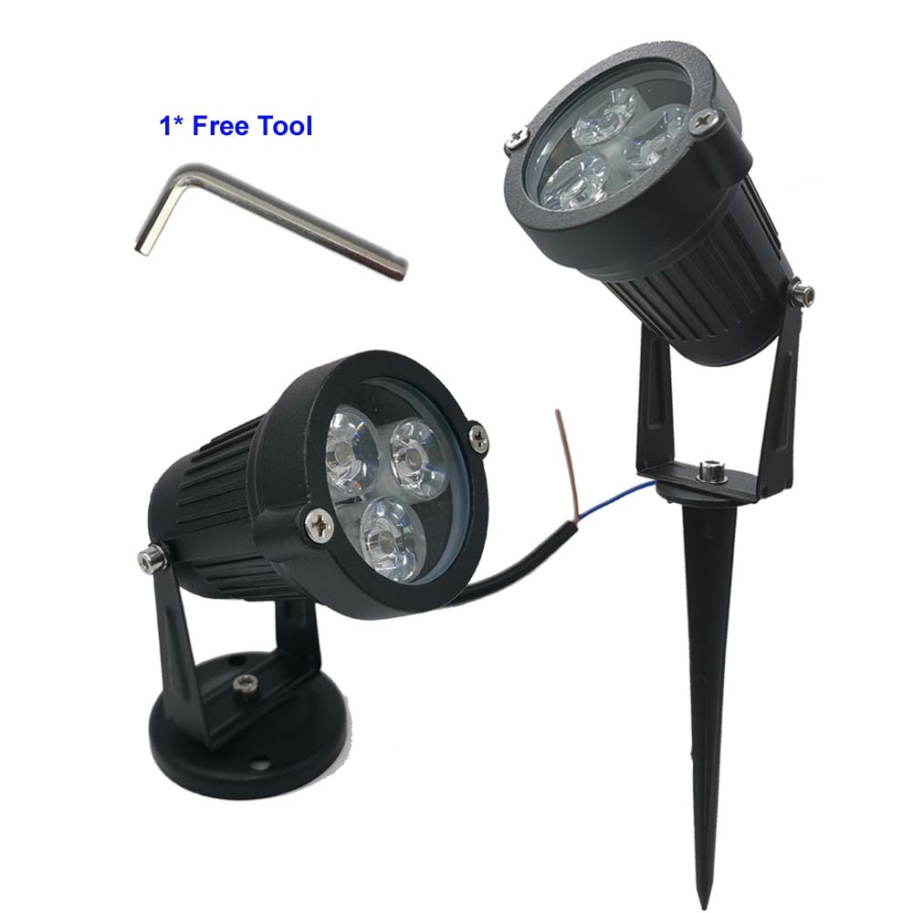 9W Waterproof Lights LED Lawn Lamp 110V 220V Landscape Spot Light IP65 110 V 220 V Outdoor Lighting Lamps Spike Light For Garden