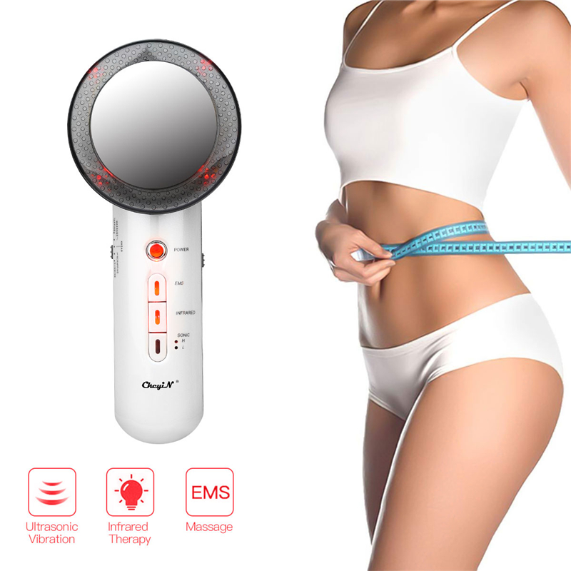 CkeyiN 3 in 1 Ultrasound Cavitation EMS Body Slimming Massager Weight Loss Anti Cellulite Burner Infrared Therapy Arm Leg Shape