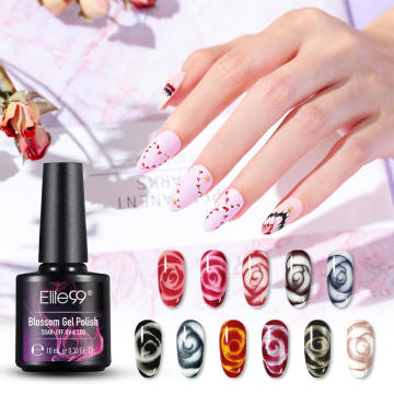 Elite99 Blossom Color Nail Art Manicure DIY Nail Design Flower Blooming Effect Nail Paint Gel Blossom Nail Gel Polish Varnish