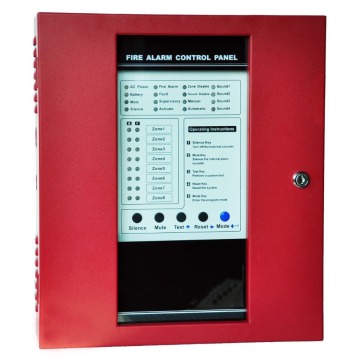 8 Zone Fire Alarm Control Panel Conventional Fire Alarm System Protect Home Safe Control Panel With Alarm Detector