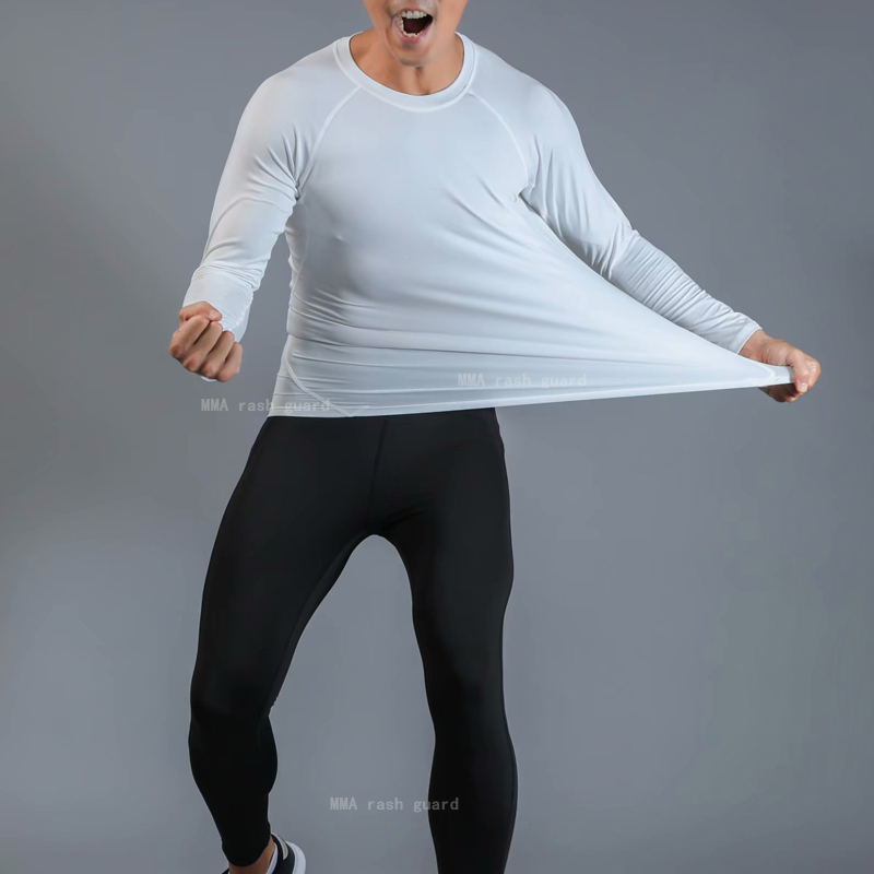 Men's Clothing Winter first layer Thermal underwear Long johns Warm Long sleeve Tights Fitness leggings skin Compression suit