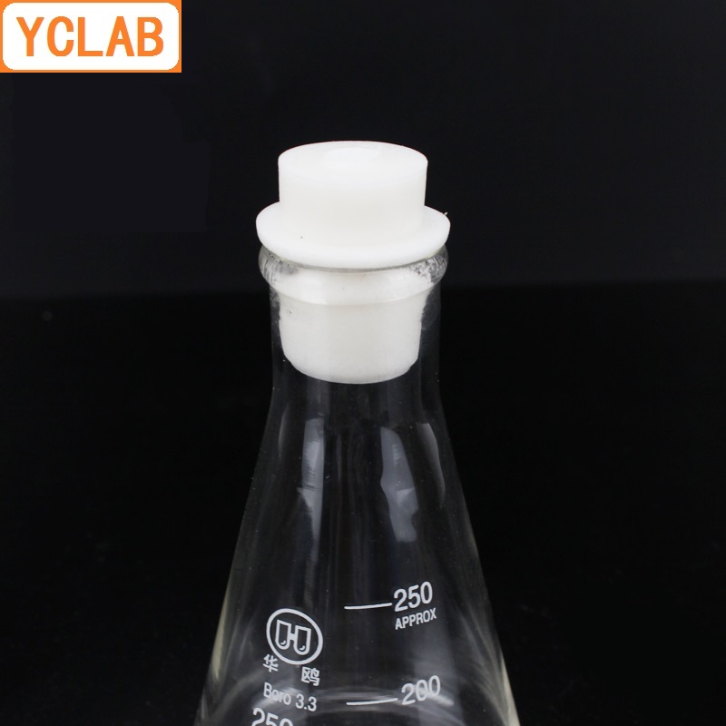 HUAOU 2000mL Erlenmeyer Flask 2L Borosilicate 3.3 Glass Narrow Neck Conical Triangle Flask Laboratory Chemistry Equipment