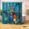 Butterfly Dragonfly Shower Curtains Waterproof Animal Bath Curtain For Bathroom Bathtub Large Wide Bathing Cover Tenda Da Doccia