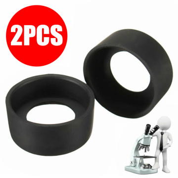 2pcs Rubber Flat Angle Eye Cover 36mm Binocular Eyepiece Caps For 36-38mm Microscopes Telescopes Lab Supplies