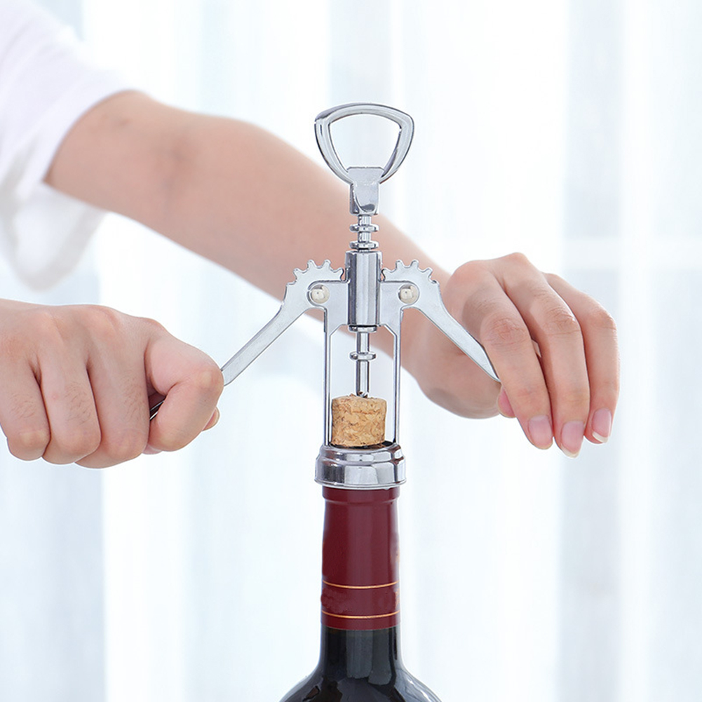 Portable Zinc Alloy Red Wine Opener Wing Type Metal Wine Corkscrew Bottle Openers Corkscrews Wine Cork Remover