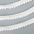 5yard/lot 10mm White Mini PomPom Ball Lace Ribbon Tassel Fringe Trim DIY Sewing Material Accessories For Home Decoration