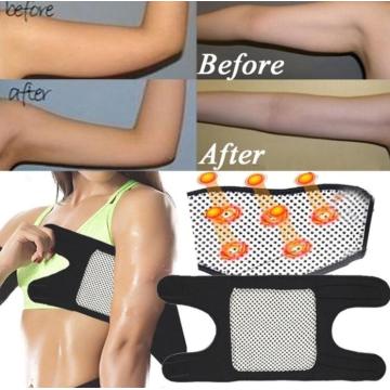 Magnetic Therapy Self-Heating Arm Elbow Brace Support Belt Tourmaline Pain Relief Slimming Weight Loss Strap Bandage Face Lift