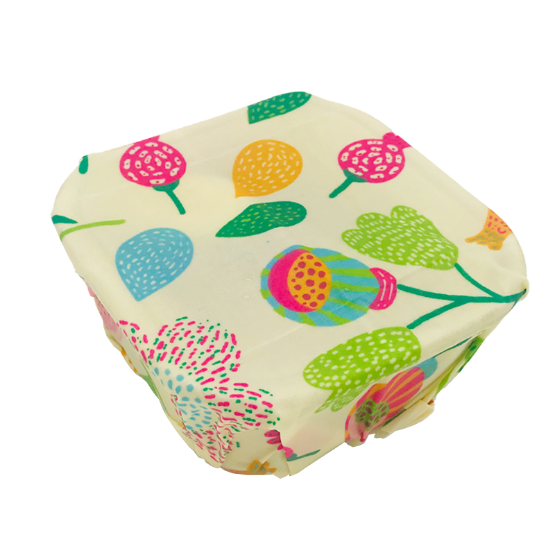 4pcs/set S+2M+L Beeswax Wraps Natural Zero Waste Plastic Free Food Storage Wrap Wrapper Eco-Friendly Reusable More Type For Home