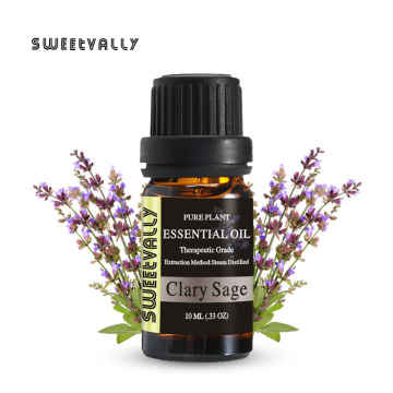 New Clary Sage Essential Oil Anti Anxiety Essential Oil 10ML Body Relieve Essential Oils For Aromatic Aromatherapy Diffusers