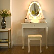 French Style 10 Led Lights Dressing Table Designs