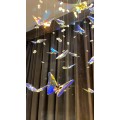 Crystal Butterfly Pendant Light for Home Decor Living Room staircase decoration creative chandelier