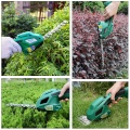 2 in 1 7.2V Electric Trimmer Grass Shears Lithium-ion Cordless Hedge Trimmer Rechargeable Weeding Shear Household Pruning Mower