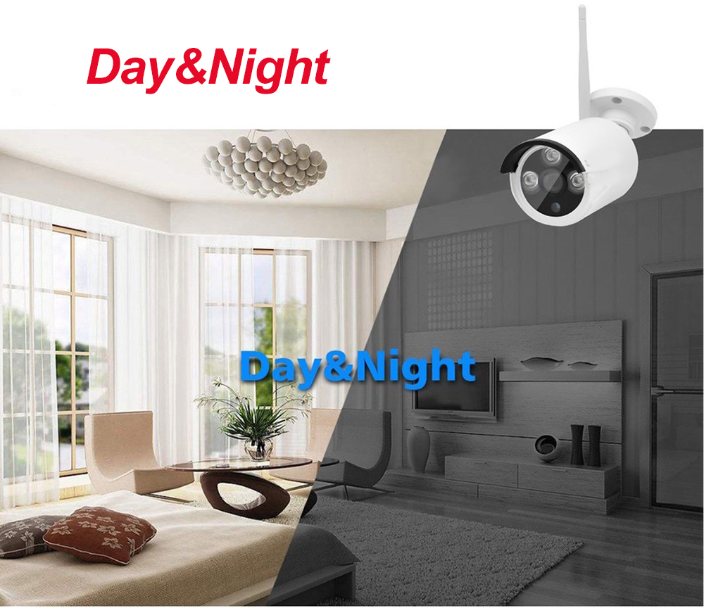 8CH 1080P Audio Wireless NVR Kit P2P 1080P Indoor Outdoor Night Vision Security 2.0MP audio IP Camera WIFI CCTV System