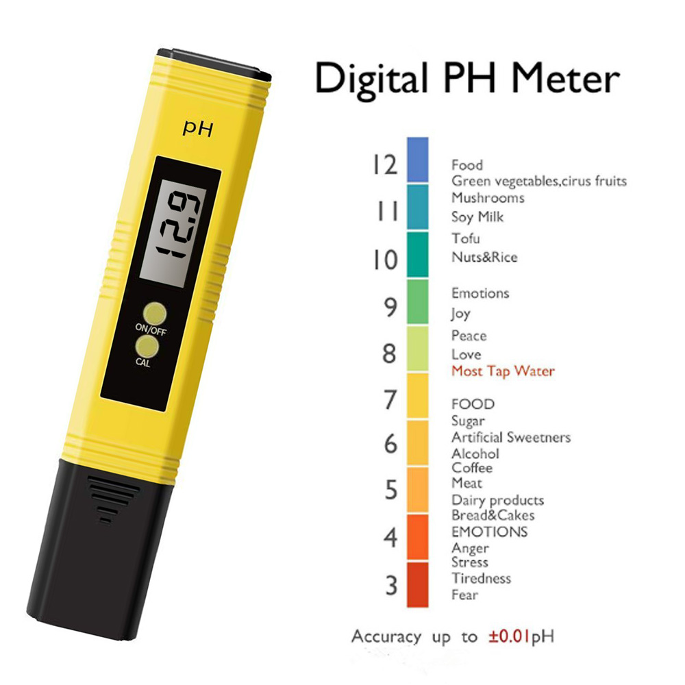 Digital LCD PH Meter Pen of Tester Accuracy 0.1 Aquarium Pool Water Wine Automatic Calibration Water Quality Purity Test Tool