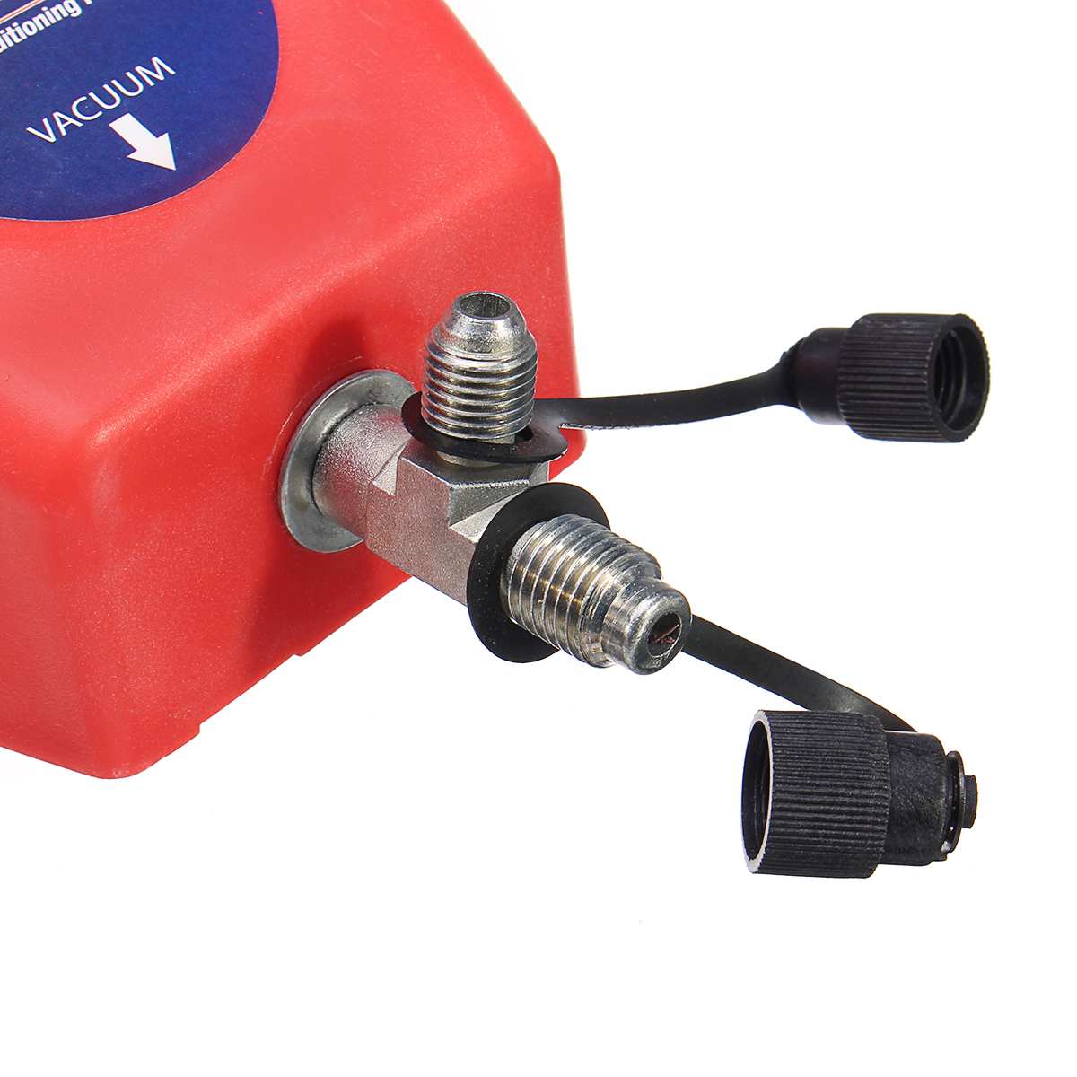 4.2CFM A/C Air Conditioning System Tool Air Operated Vacuum Pump Auto 1/2" ACME (R134a) & R12 Connector 80~150PSI Air Pressure