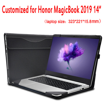 Customized Cover For HuaWei Honor MagicBook 2019 14 Inch Laptop Sleeve Notebook Case Detachable Bag Creative Design Stylus Gift
