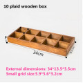 10plaid wooden box