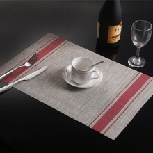 NordicTeslin stripe pattern washable dinner placemat