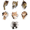 1Pcs 3D Cute DIY Cat Decals Adhesive Family Wall Stickers Window Room Decorations Bathroom Toilet Seat Decor Kitchen Accessories