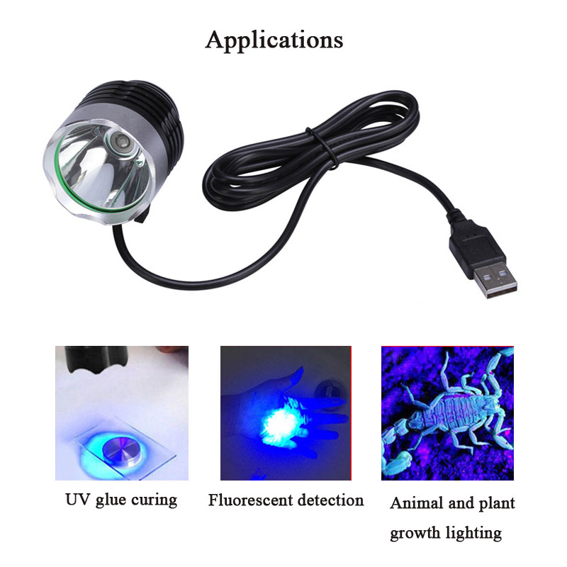 USB UV Sterilizer Ultraviolet light Green Oil Glue Curing Lamp Dryer LED Ultraviolet Light for Sterilization Phone Circuit Board