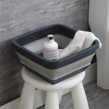Gray Portable Basins Washbasin Basin Bucket Bowl Sink Bathroom kitchen Water bucket folding basin camping car accessoire