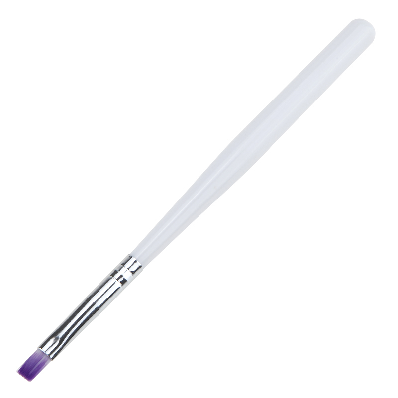 1PCS UV Gel Drawing Painting Pen White Handle Drawing Pen Manicure Tool DIY Tool Gradient Purple Brush Nail Paint Brush кисти