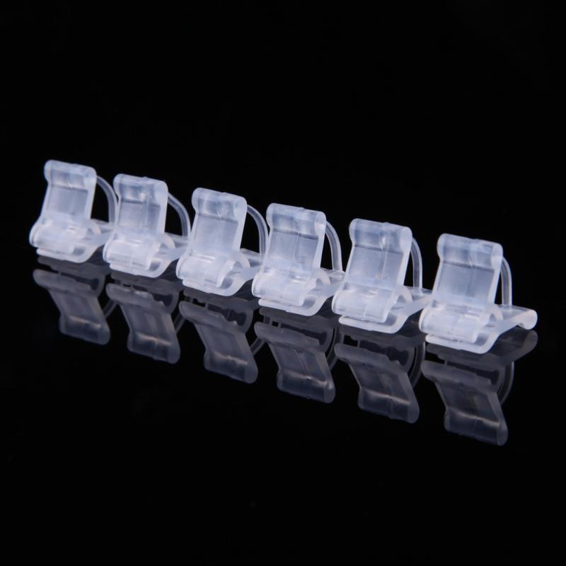 100Pcs Mini Transparent Plastic Grafting Clips Tomato Plant Supports Clamp Connects Vines Seeding Grafting Clips Garden Tool