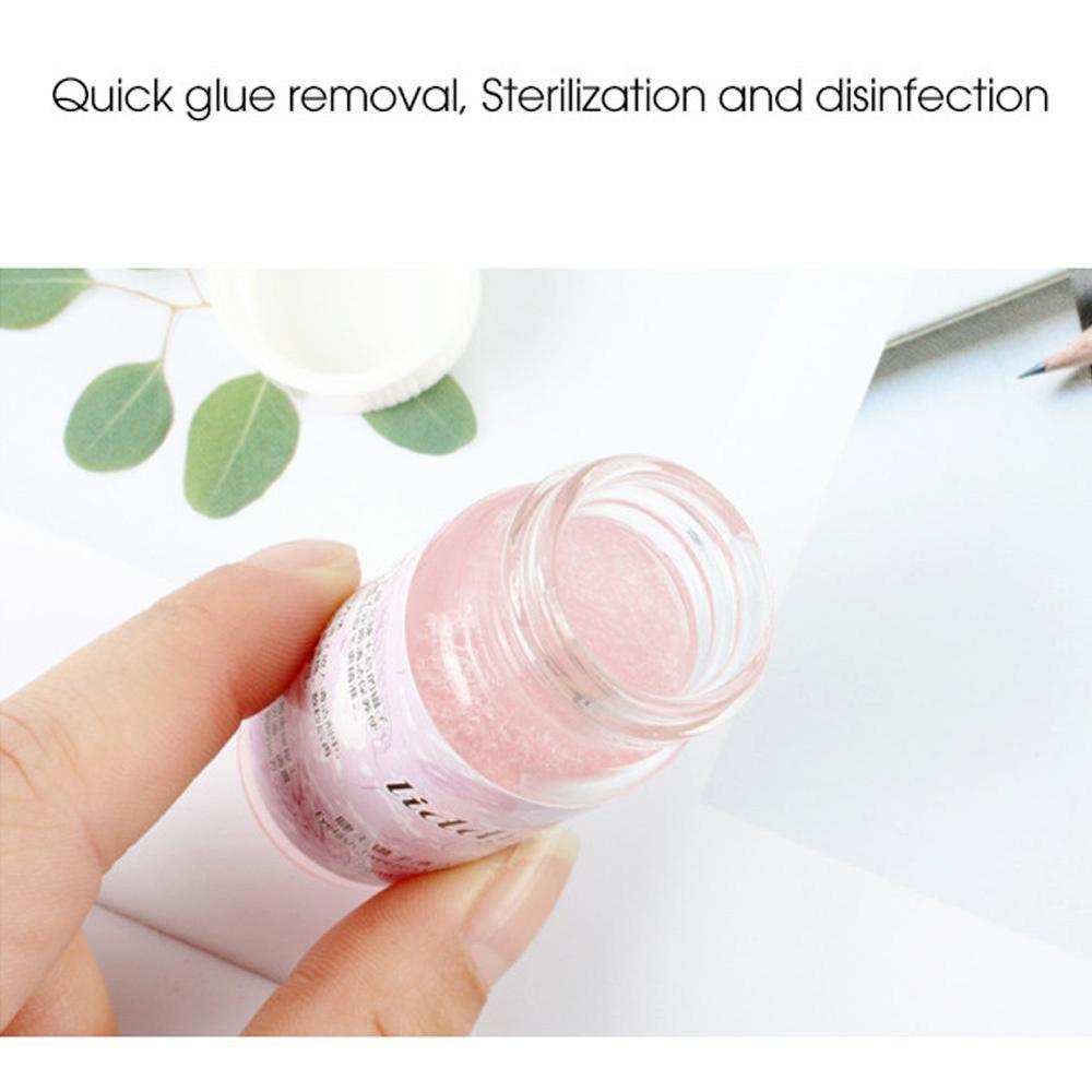 20ml Professional Eyelash Glue Remover Liquid Eyelash Cleaning Sponge Cleaner Extension Tweezers Makeup Eyelashes Accessori Z0U3