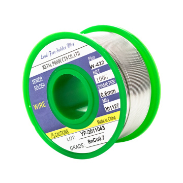 50g Lead Free Solder Wire with Rosin Core, Rosin Core Tin Wire for Electrical Welding Soldering Iron and DIY, Sn99.3 Cu0.7