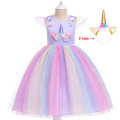 Girls Unicorn Dress Kids Halloween Christmas Gown Cosplay Clothing Children Birthday Party Fantasy Princess Dresses For Girl