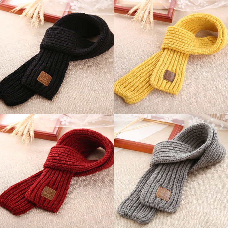 Winter children's little scarf boy and girl's neck wrap Winter children's warm wool baby neck wrap Autumn baby's knitted neck wr