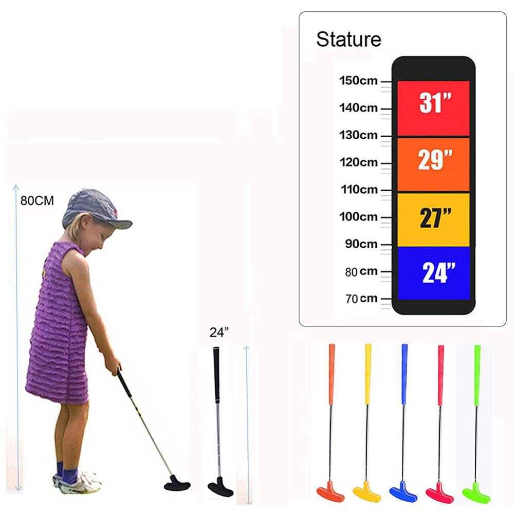 Crestgolf Custom Size for Mini Golf Putters Mans for Golf Practice Clubs with Rubber Putter Head & Steel Shaft Clubs De Golf