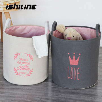 Cotton Fabric Dirty Laundry Basket Dirty Laundry Basket Folding Clothing Storage Basket Storage Bucket Laundry Basket