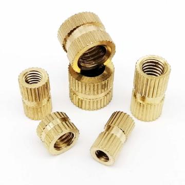 5/25pcs M2 M2.5 M3 M4 M5 M6 M8 M10 Solid Brass Copper Injection Molding Knurl Thread Insert Nut Nutsert Embedded Nut Double Pass