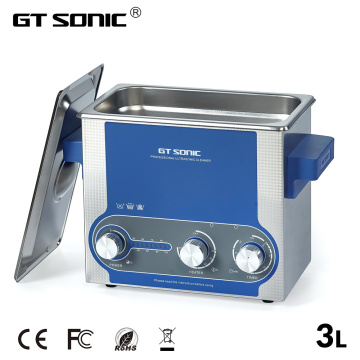 GTSONIC Ultrasonic Cleaner Bath 3L Power Adjustable 30-100W Jewelry Ring Watches Glasses Manicure Denture Necklace Tool Parts